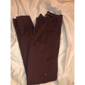 Burgundy Jeans